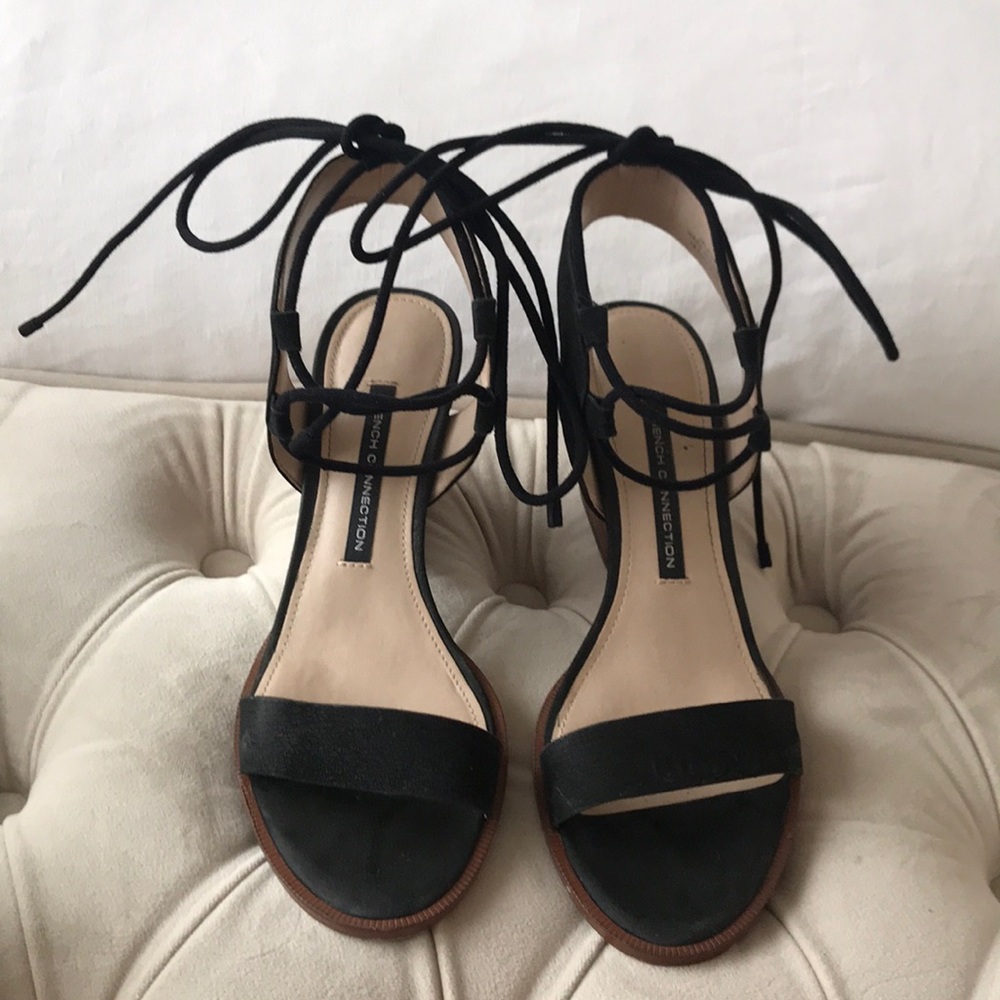 French Connection Lace-up block Heels